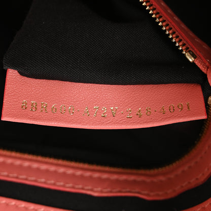 Fendi Nappa FF 1974 Embossed Baguette Rosa Pesca 7 of 10