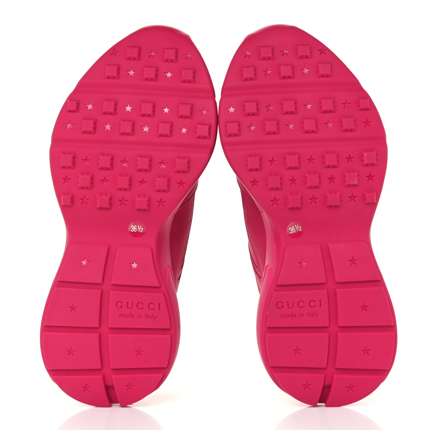 Calfskin Logo Womens Rhyton Sneakers Box 36.5 Box Pink