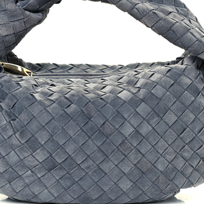 Bottega Veneta Suede Calfskin Intrecciato Teen Jodie Hobo Thunder 8 of 10