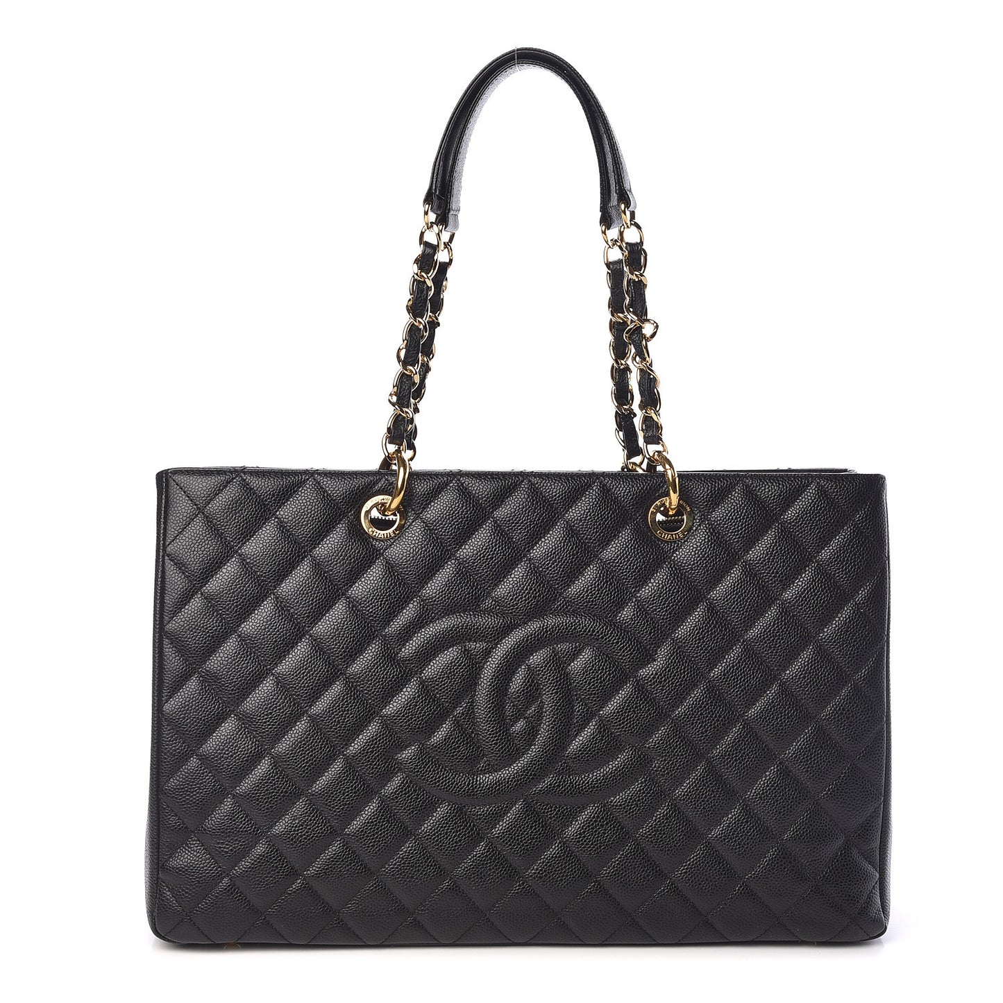 Caviar Quilted XL Grand Shopping Tote GST Black