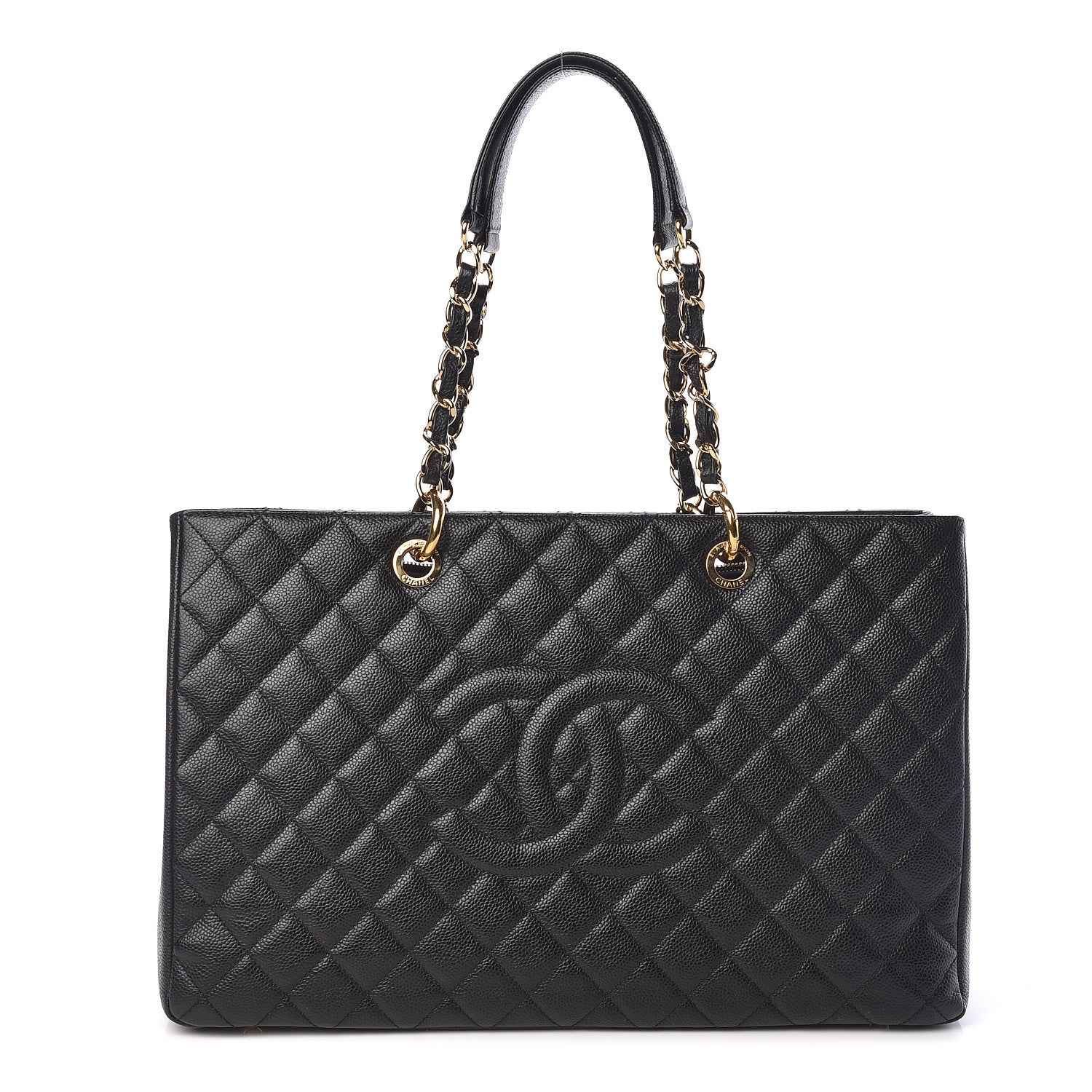Chanel Caviar Quilted XL Grand Shopping Tote GST Black 1 of 10