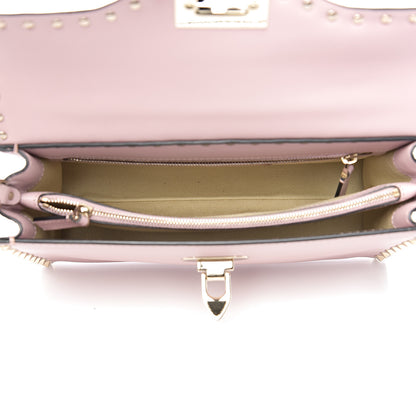 Valentino Garavani Vitello Small Rockstud Single Handle Flap Bag Cipria 4 of 10