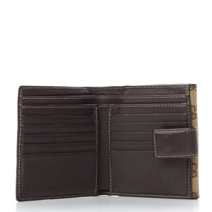 Gucci Monogram New Britt French Wallet Dark Brown 6 of 7