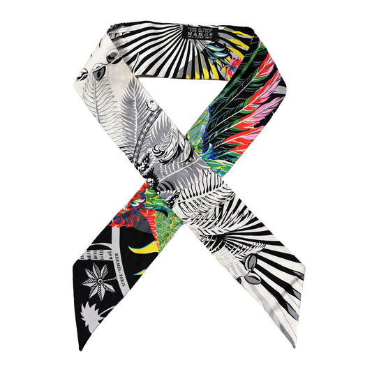 Silk Mythiques Phoenix Coloriages Twilly Blanc Noir Multicolor