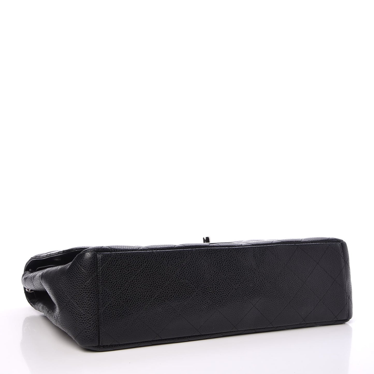 Caviar Quilted Maxi Double Flap Black