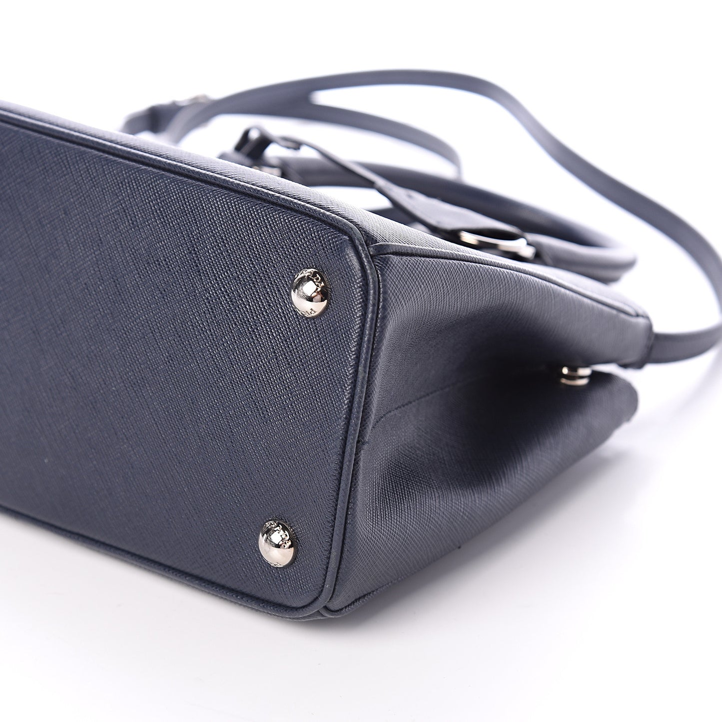 Saffiano Mini Galleria Double Zip Tote Baltico