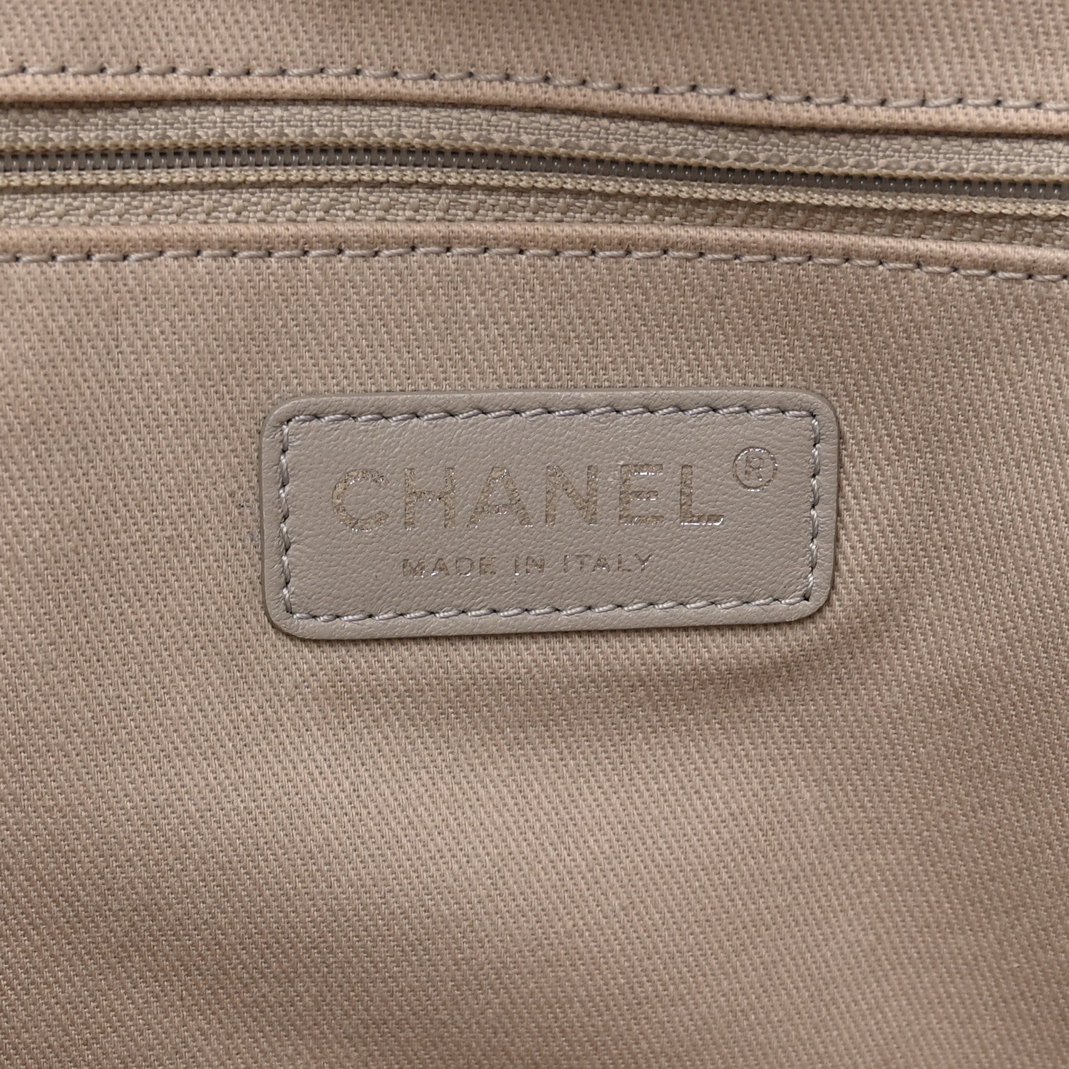 Chanel Glazed Calfskin Medium Deauville Tote Ivory 7 of 13