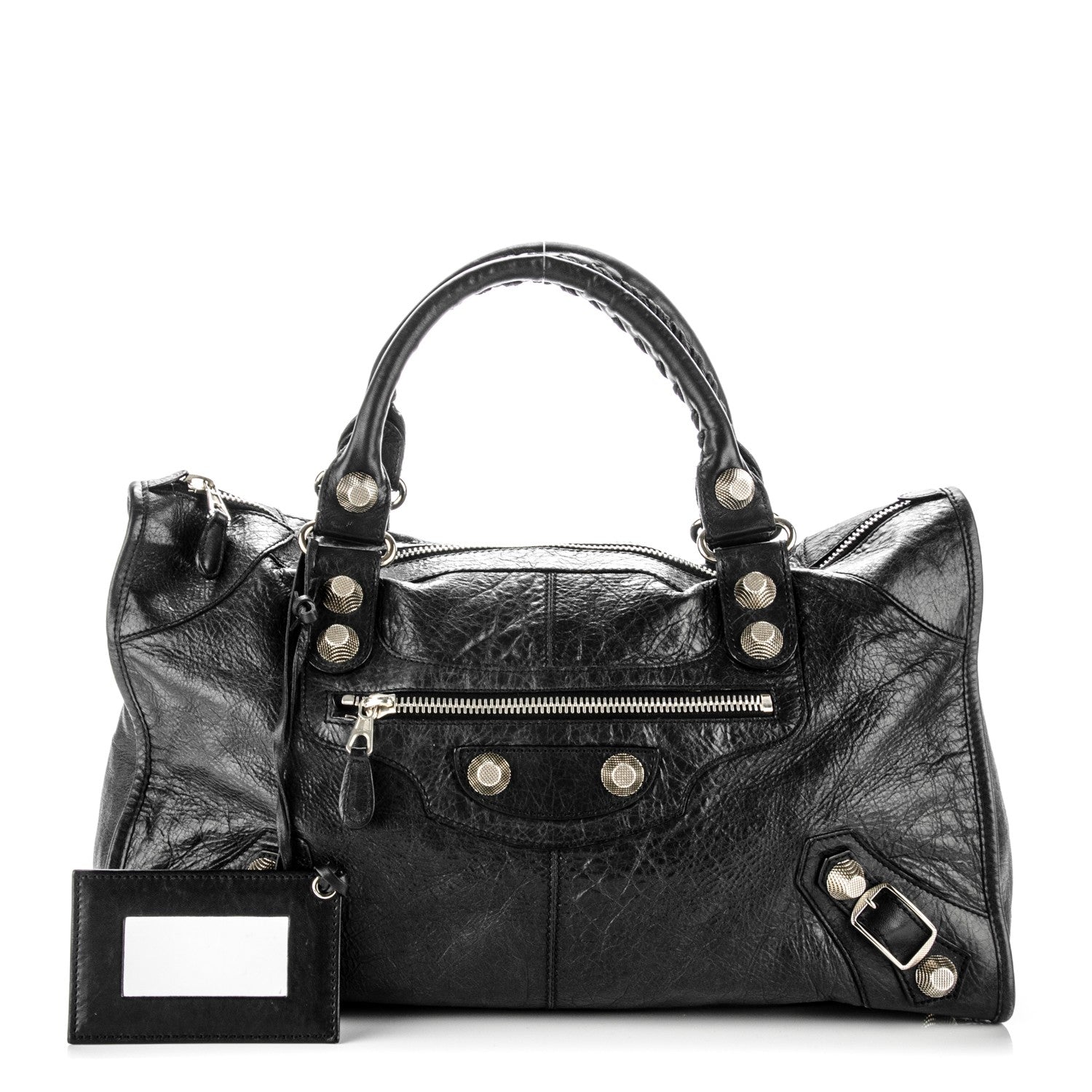 Balenciaga Agneau Giant 21 Silver Hardware Work Black 1 of 7