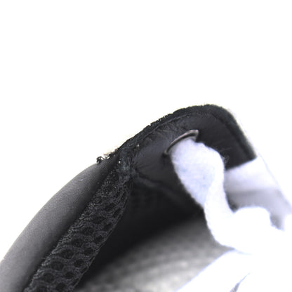 Chanel Mesh Suede Calfskin Grained Calfskin Womens CC Sneakers 37.5 White Black 9 of 9