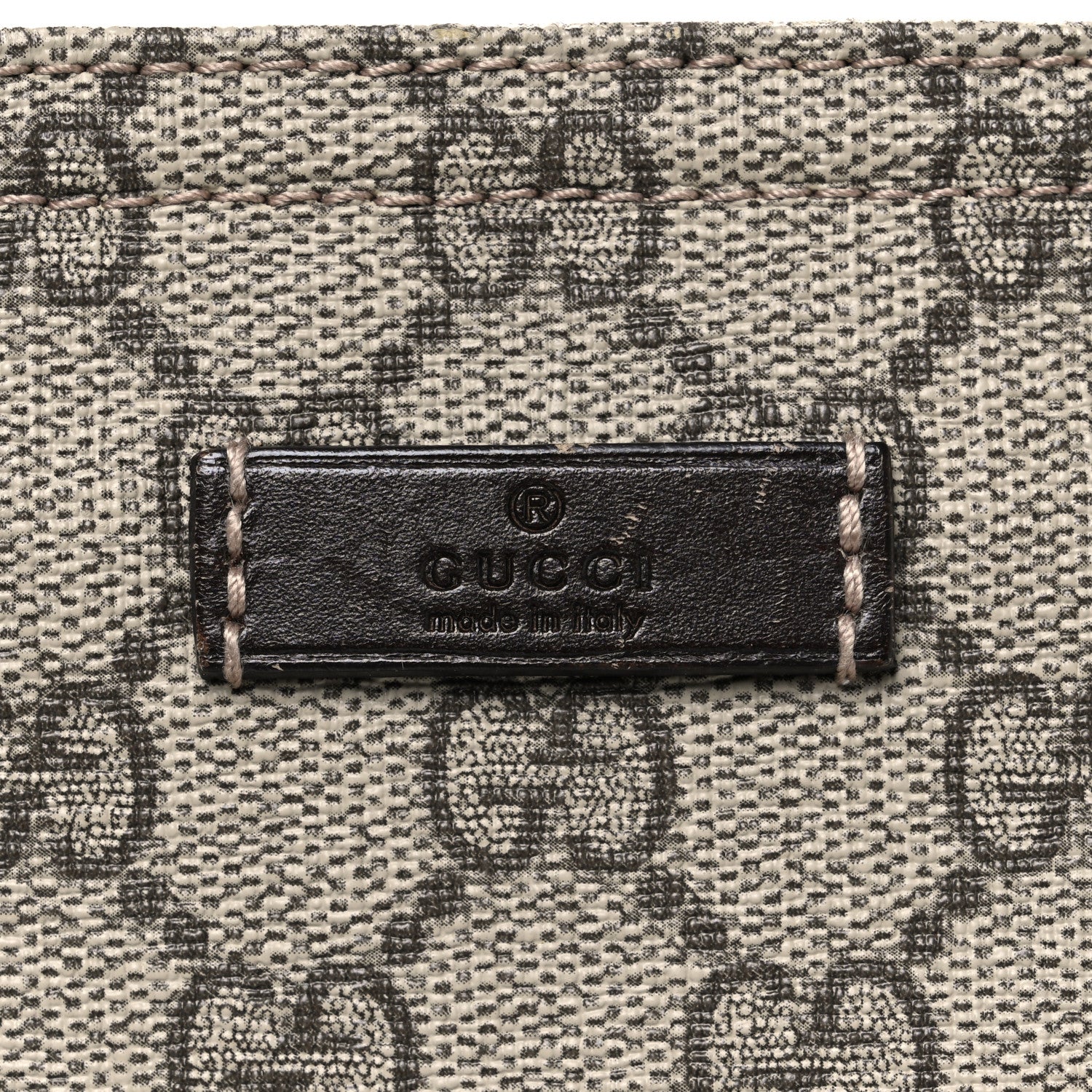 Gucci GG Supreme Monogram Medium Flat Messenger Bag Dark Brown 8 of 10