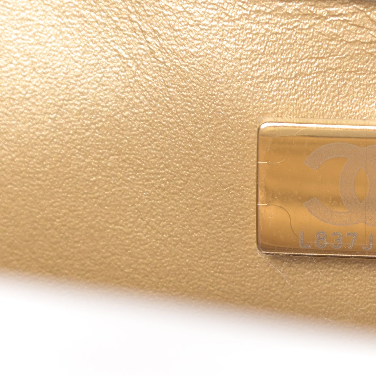 Lambskin Quilted Mini Rectangular Pearl Crush Flap Grey