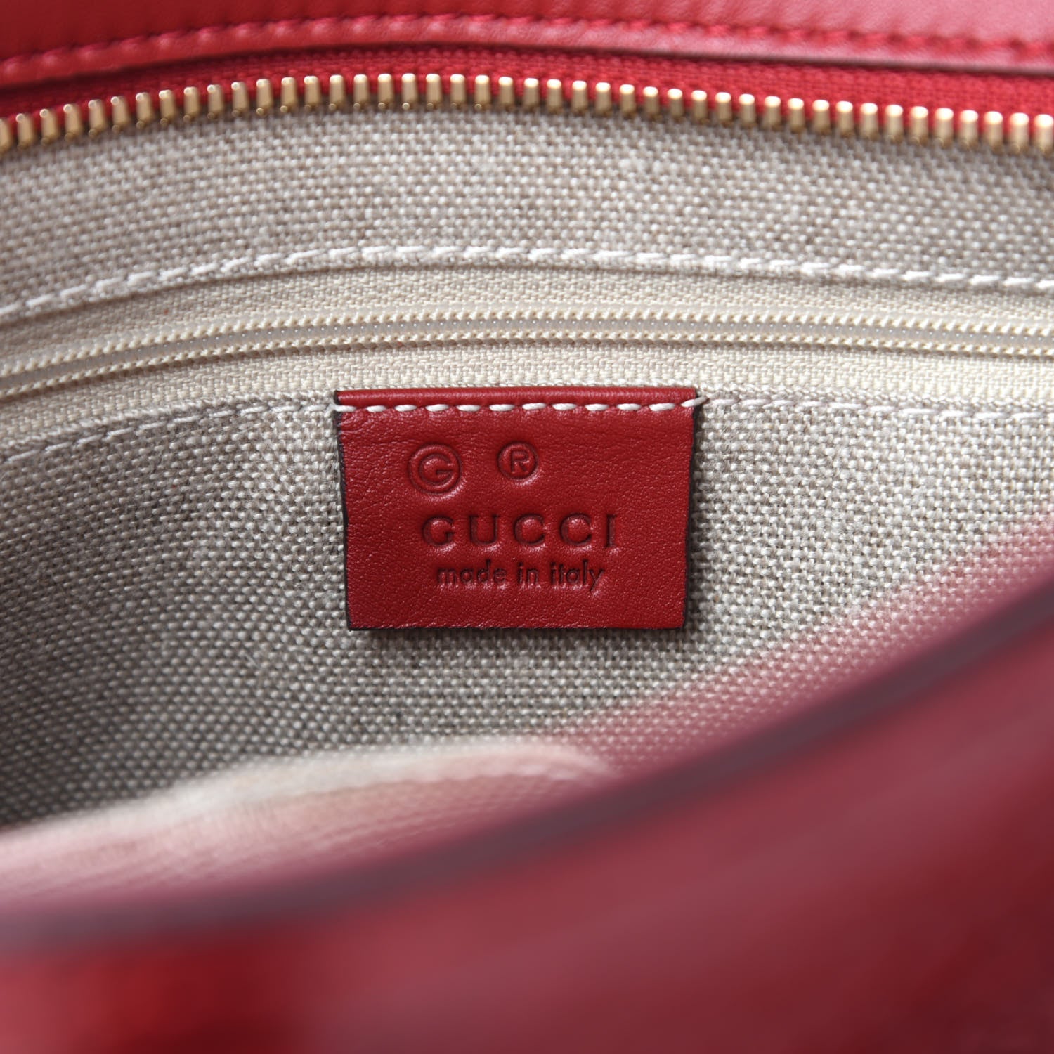Gucci Microguccissima Small Bree Tote Red 9 of 11