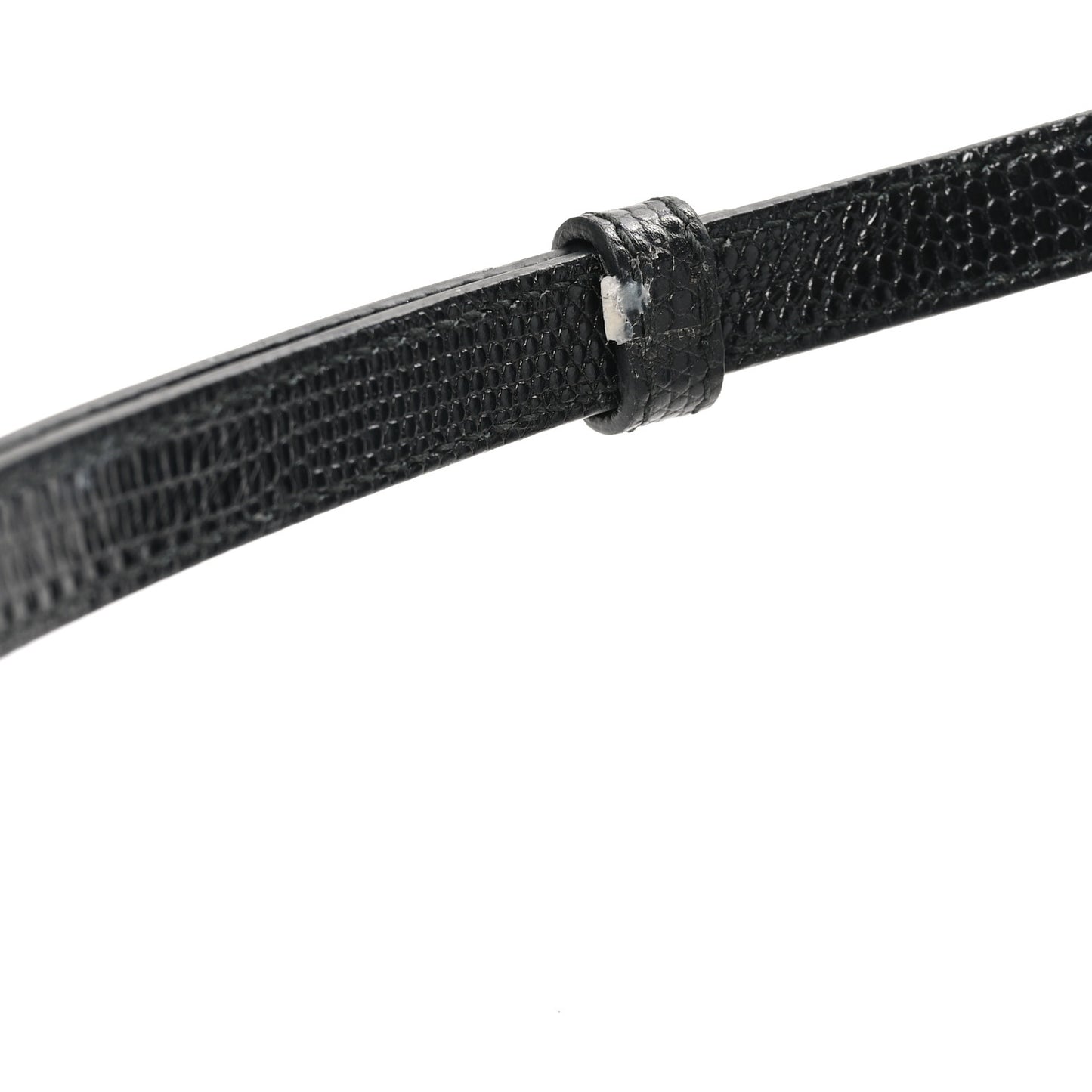 Plexiglass Calfskin Lizard Embossed Floral Box Bag Black