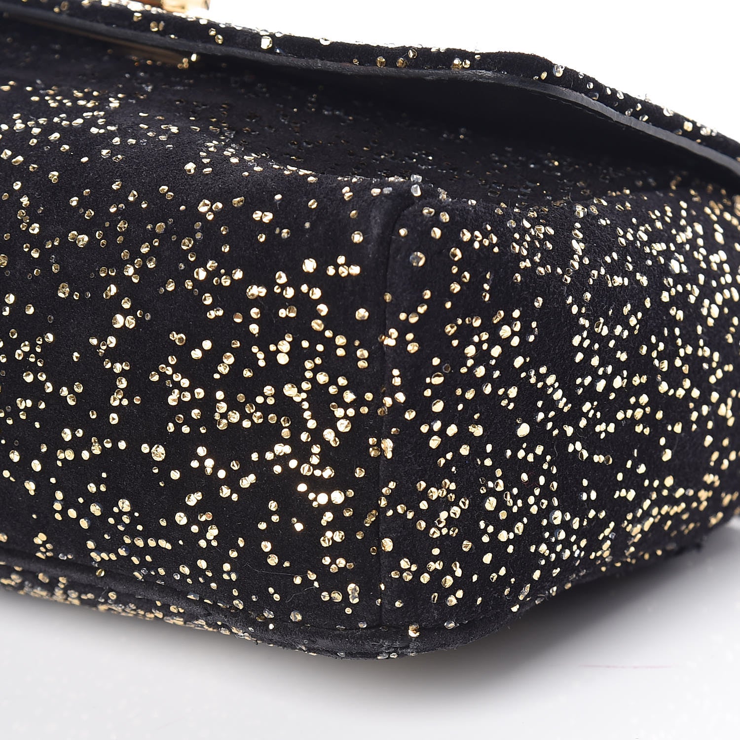 Jimmy Choo Glitter Mini Ruby Chain Crossbody Black 8 of 12