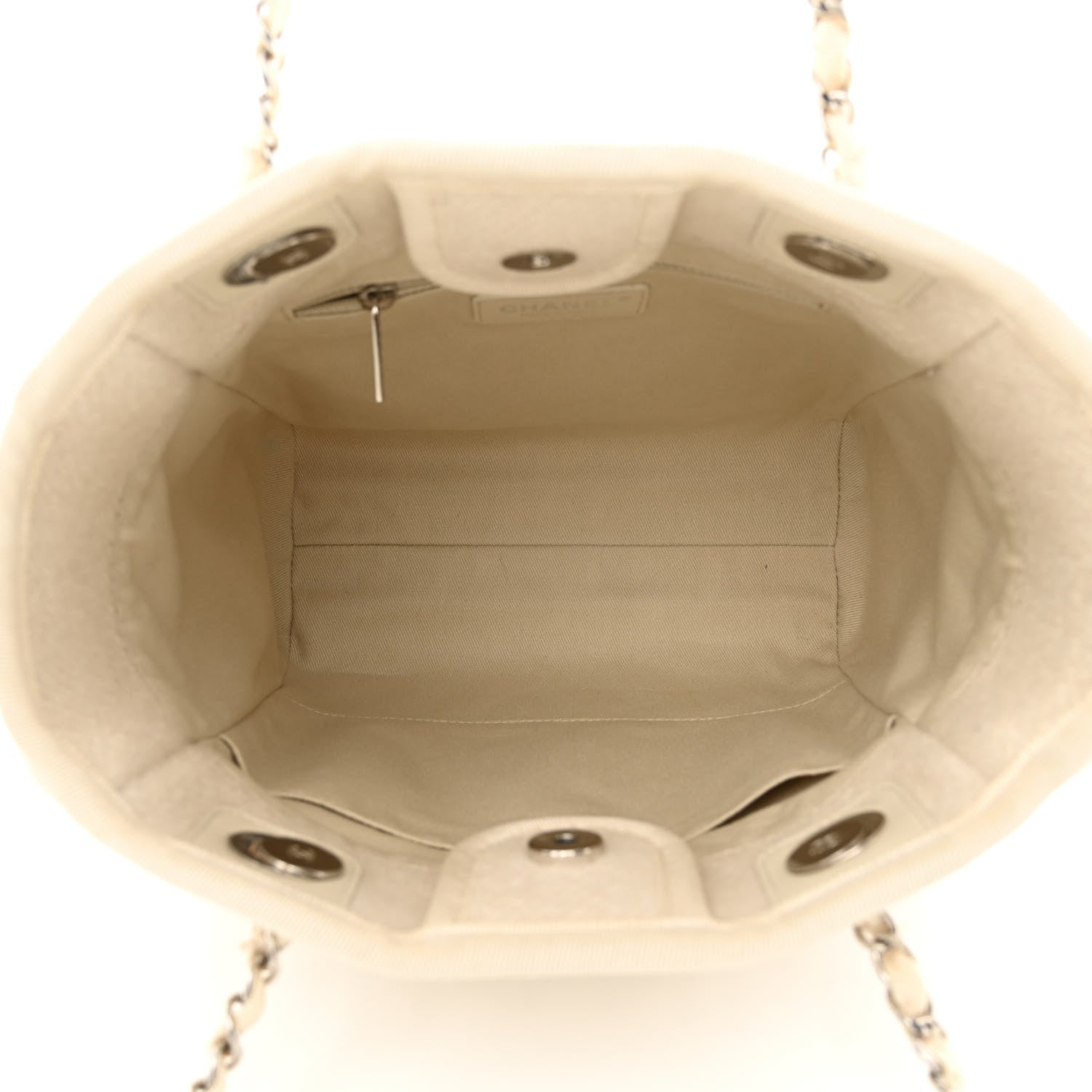 Chanel Mixed Fibers Small Deauville Tote Ecru 5 of 11