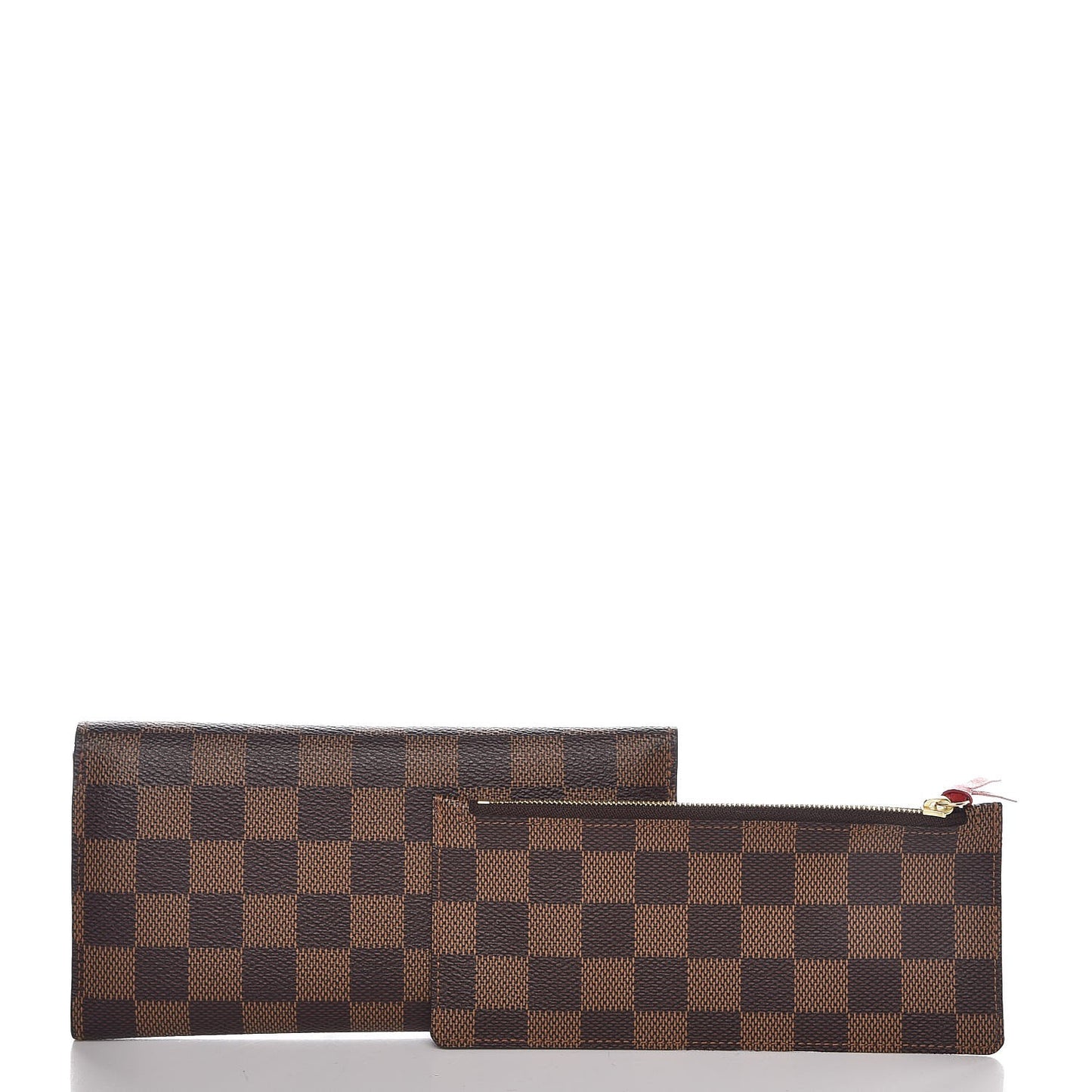 Damier Ebene Josephine Wallet Red