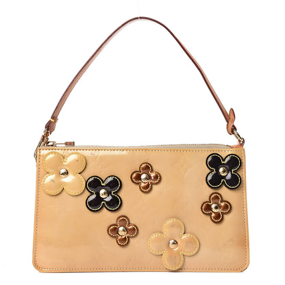 Louis Vuitton Vernis Lexington Fleurs Pochette Beige 1 of 15