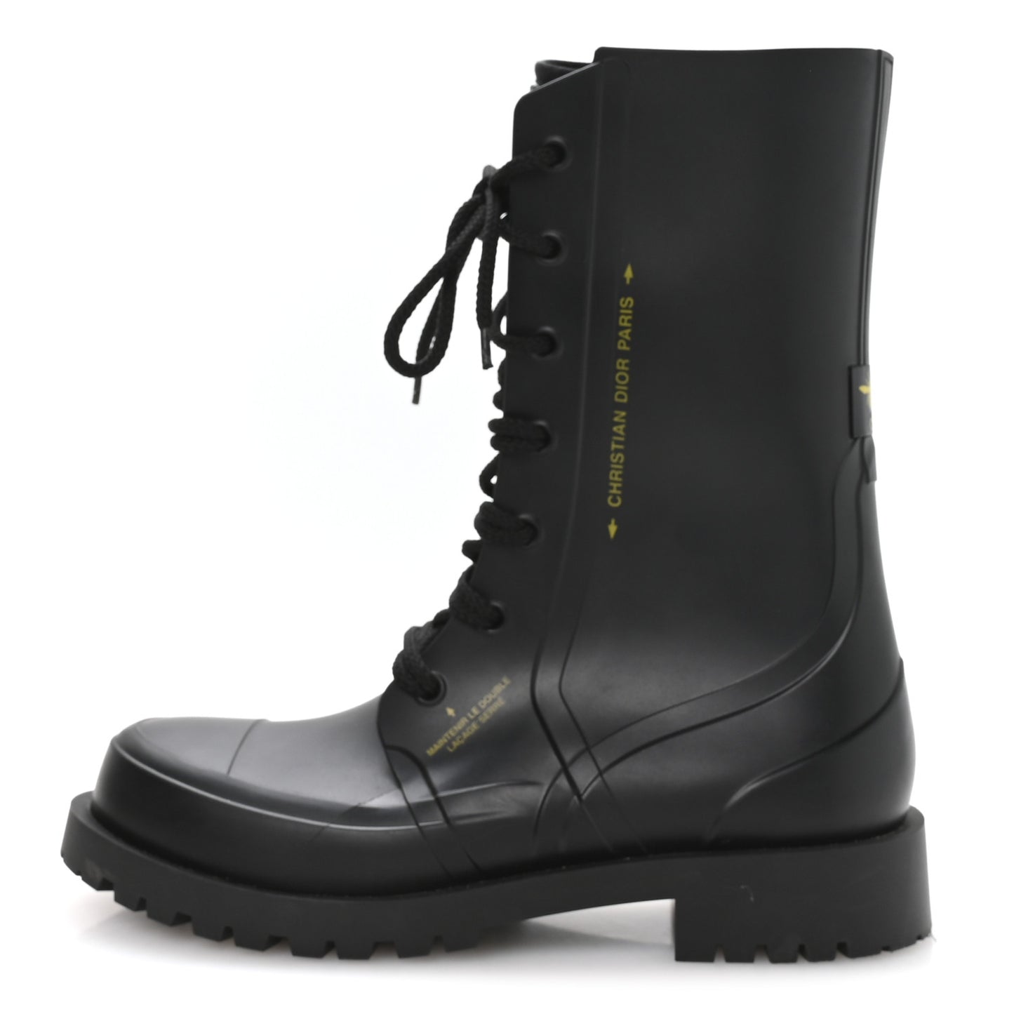 Rubber Diorcamp Low Boots 41 Black