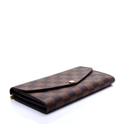 Louis Vuitton Damier Ebene Sarah Wallet NM 4 of 9