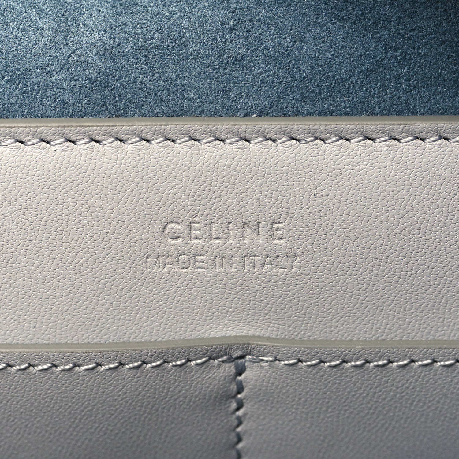 Celine Lambskin Small Soft Cube Satchel Blue 6 of 9