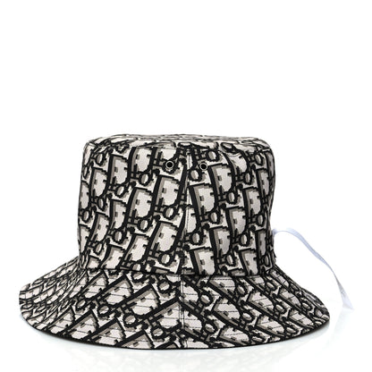 Christian Dior Oblique Reversible Teddy-D Brim Bucket Hat 59 Black 10 of 12