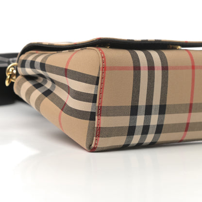 Burberry Vintage Check Hackberry Crossbody Bag Archive Beige Black 9 of 10