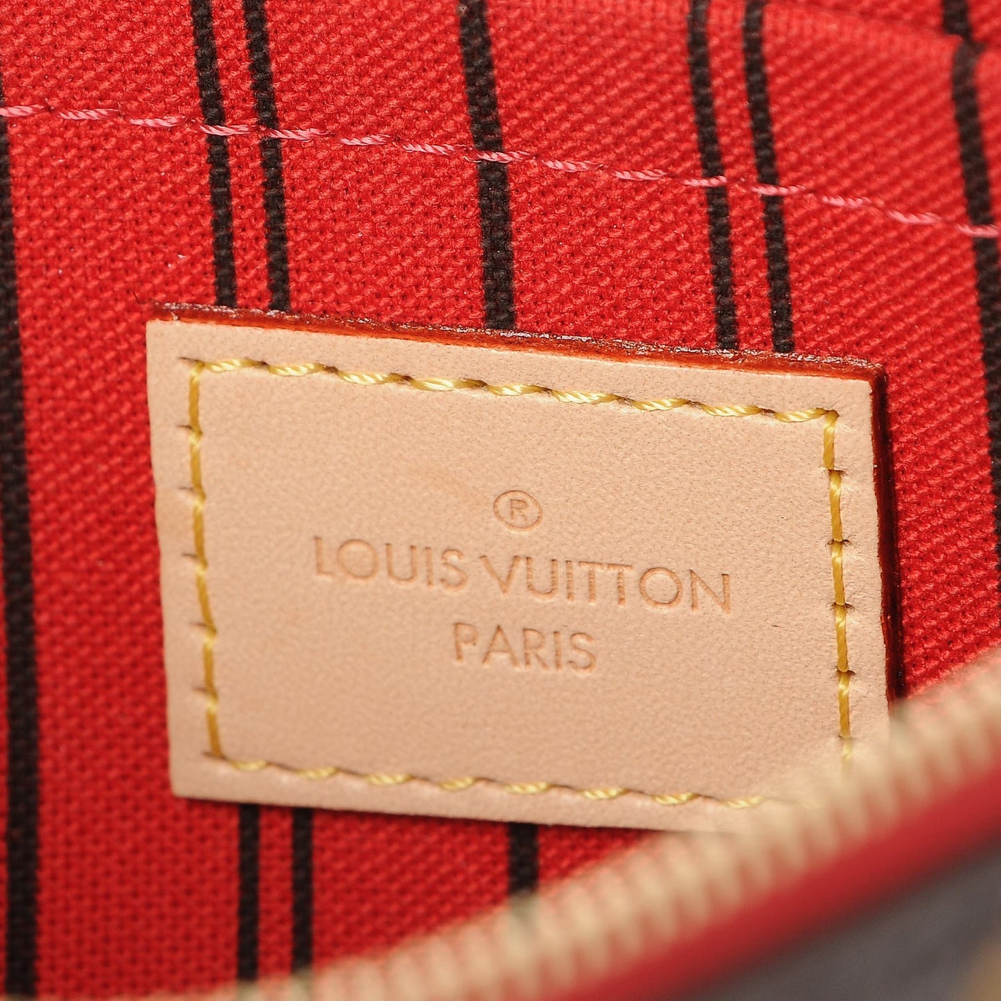 Monogram Neverfull MM GM Pochette Cherry