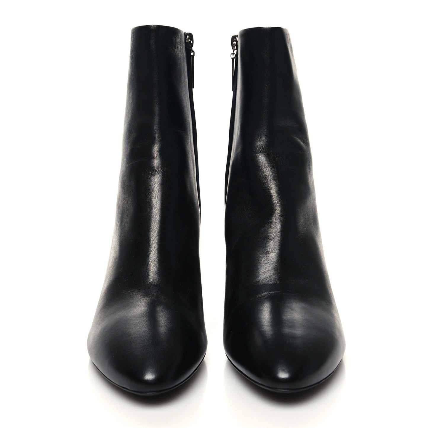 Nappa Vendome Loulou Ankle Zip Boot 37.5 Black
