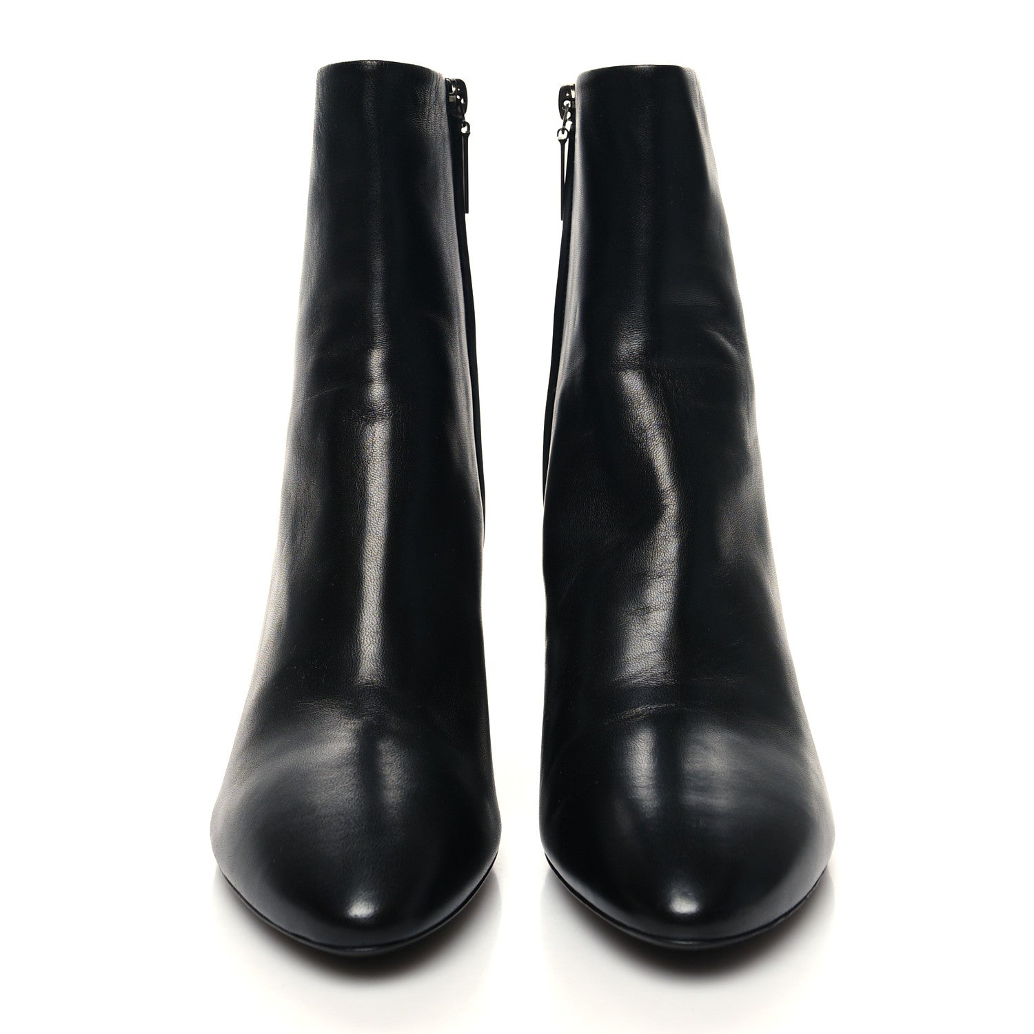 Saint Laurent Nappa Vendome Loulou Ankle Zip Boot 37.5 Black 2 of 9