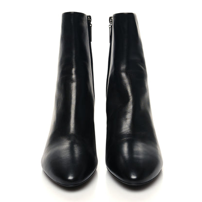 Saint Laurent Nappa Vendome Loulou Ankle Zip Boot 37.5 Black 2 of 9