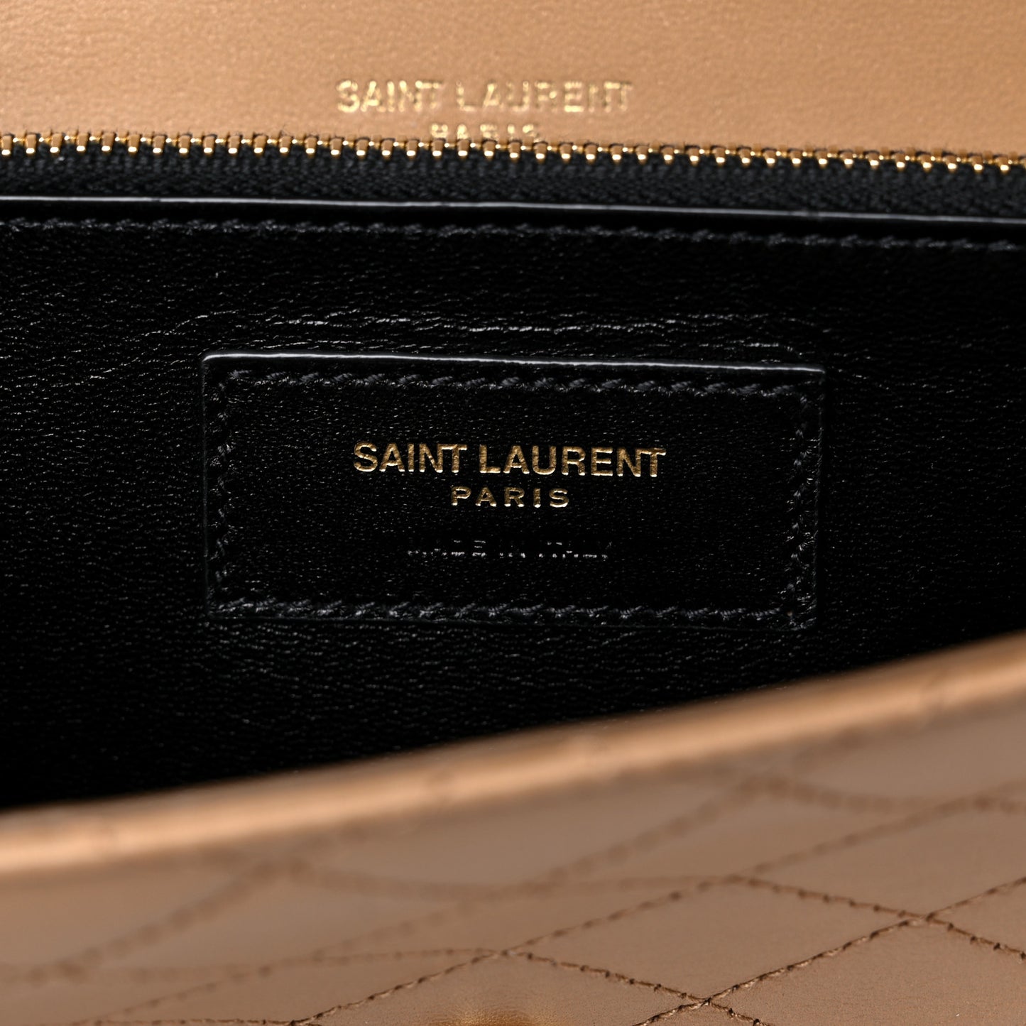 Lambskin Quilted Mini Gaby Satchel Dark Beige