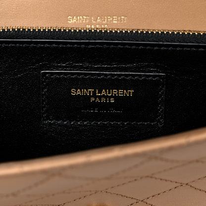 Saint Laurent Lambskin Quilted Mini Gaby Satchel Dark Beige 7 of 10