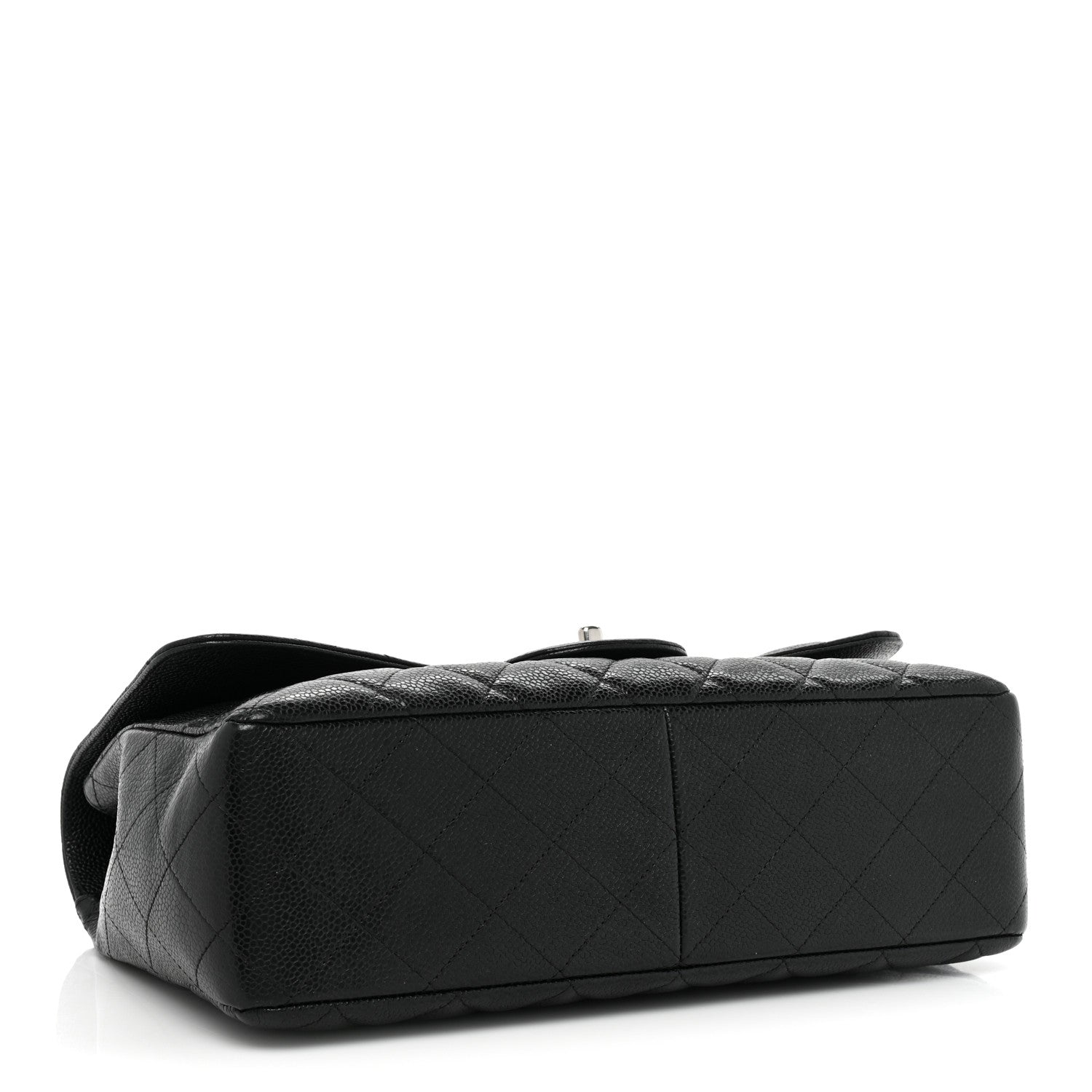 Chanel Caviar Quilted Jumbo Single Flap Black 4 of 10