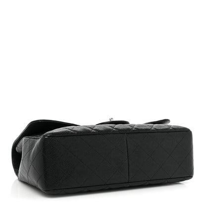 Chanel Caviar Quilted Jumbo Single Flap Black 4 of 10