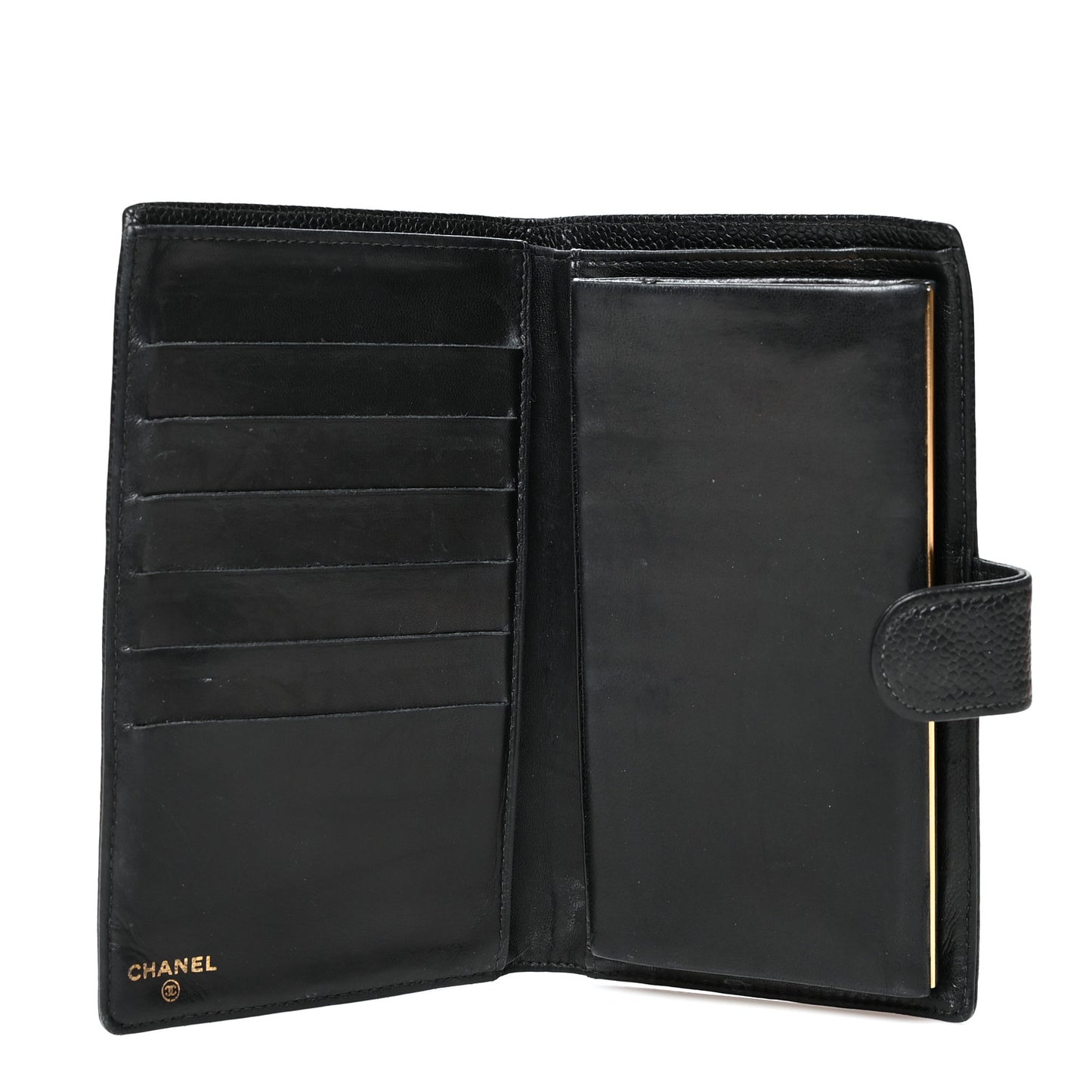Caviar Timeless CC French Wallet Black