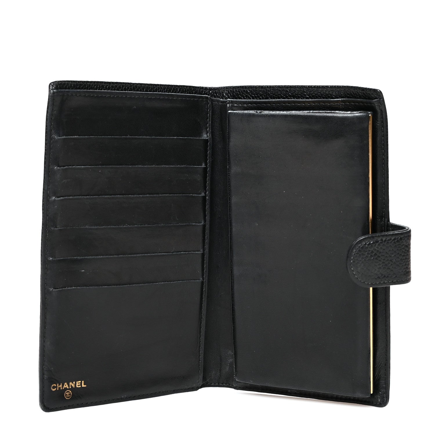 Chanel Caviar Timeless CC French Wallet Black 5 of 13