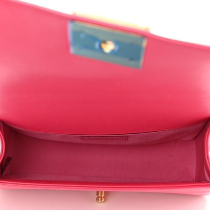 Chanel Lambskin Quilted Medium Boy Flap Fuchsia 5 of 9