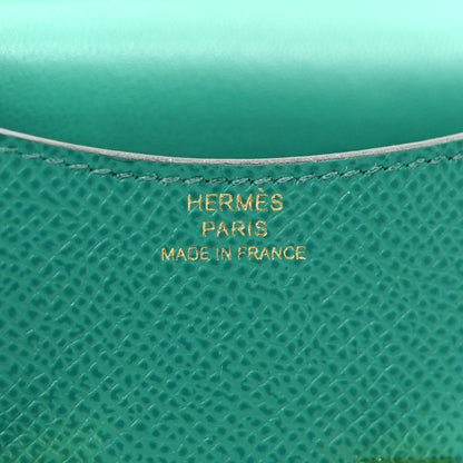 Hermes Epsom Constance Slim Wallet Vert Jade 7 of 8