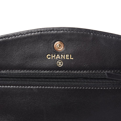 Chanel Caviar Timeless CC Wallet On Chain WOC Black 6 of 13