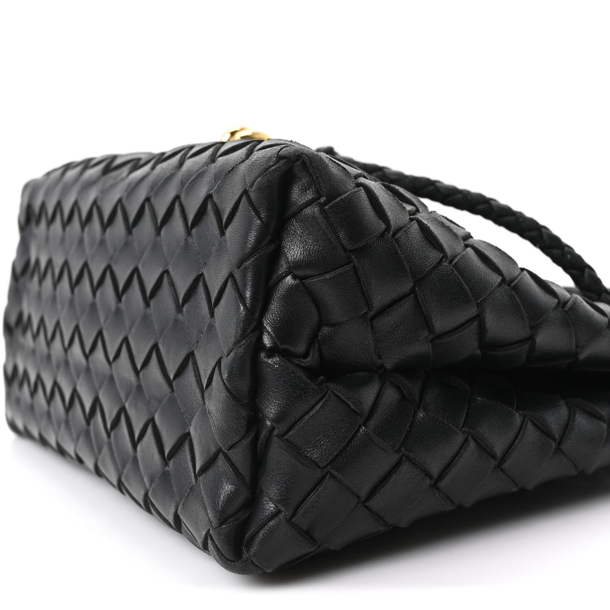 Bottega Veneta Nappa Intrecciato Small Andiamo Shoulder Bag Black 9 of 9