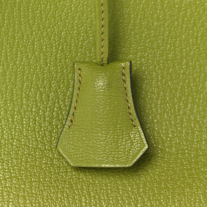 Hermes Chevre Mysore Bi-Color Birkin 30 Vert Anis Vert Chartreuse 33 of 39