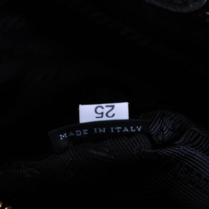 Prada Cervo Double Zip Satchel Nero Black 7 of 7