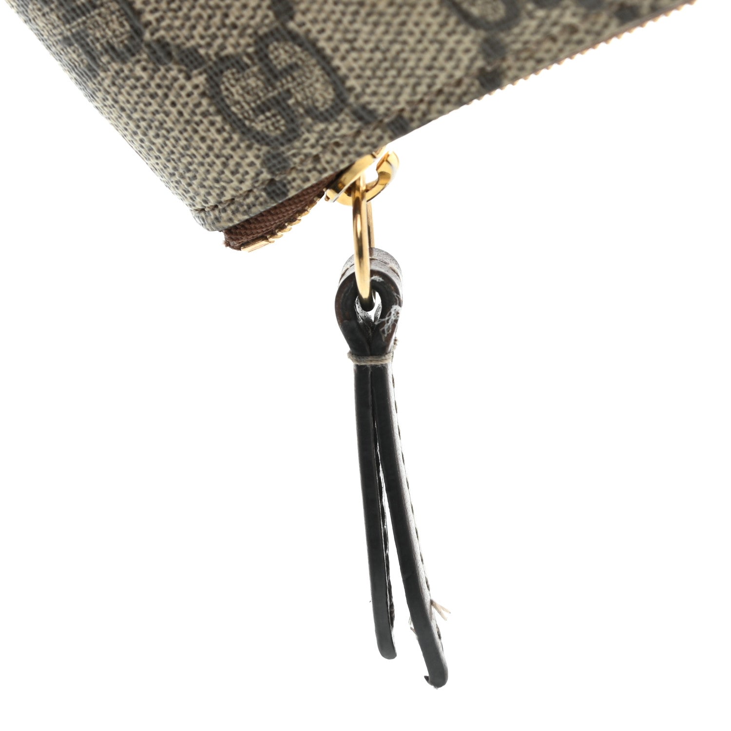 Gucci GG Supreme Monogram Key Case Beige Ebony Cuir 10 of 10