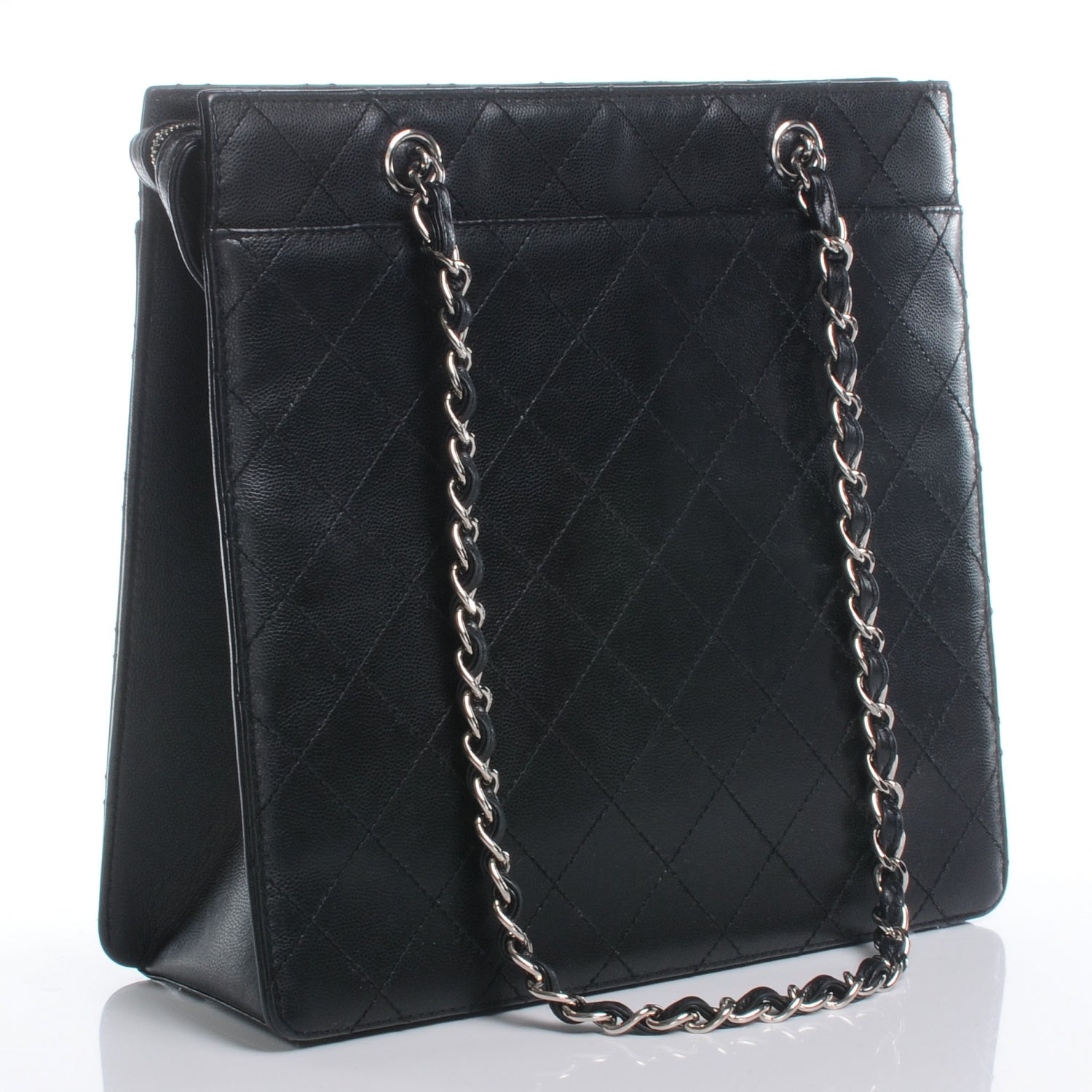 Chanel Caviar Quilted Shoulder Bag Black 3 of 9
