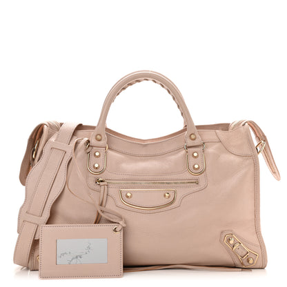 Balenciaga Chevre Gold Metallic Edge Hardware City Rose Aubepine Bois de Rose 1 of 10