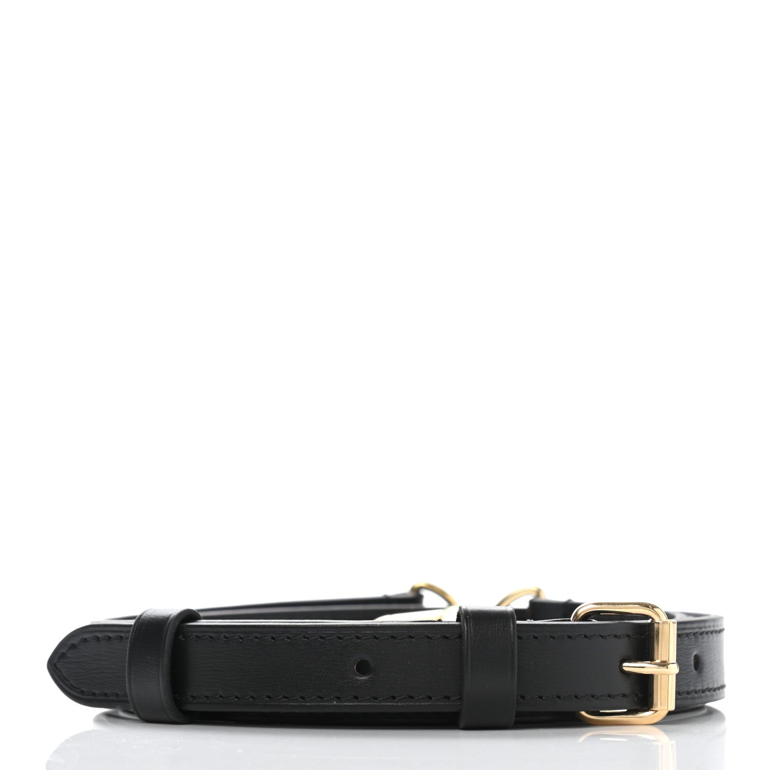 Louis Vuitton Calfskin Speedy Bandouliere Shoulder Strap Black 2 of 6