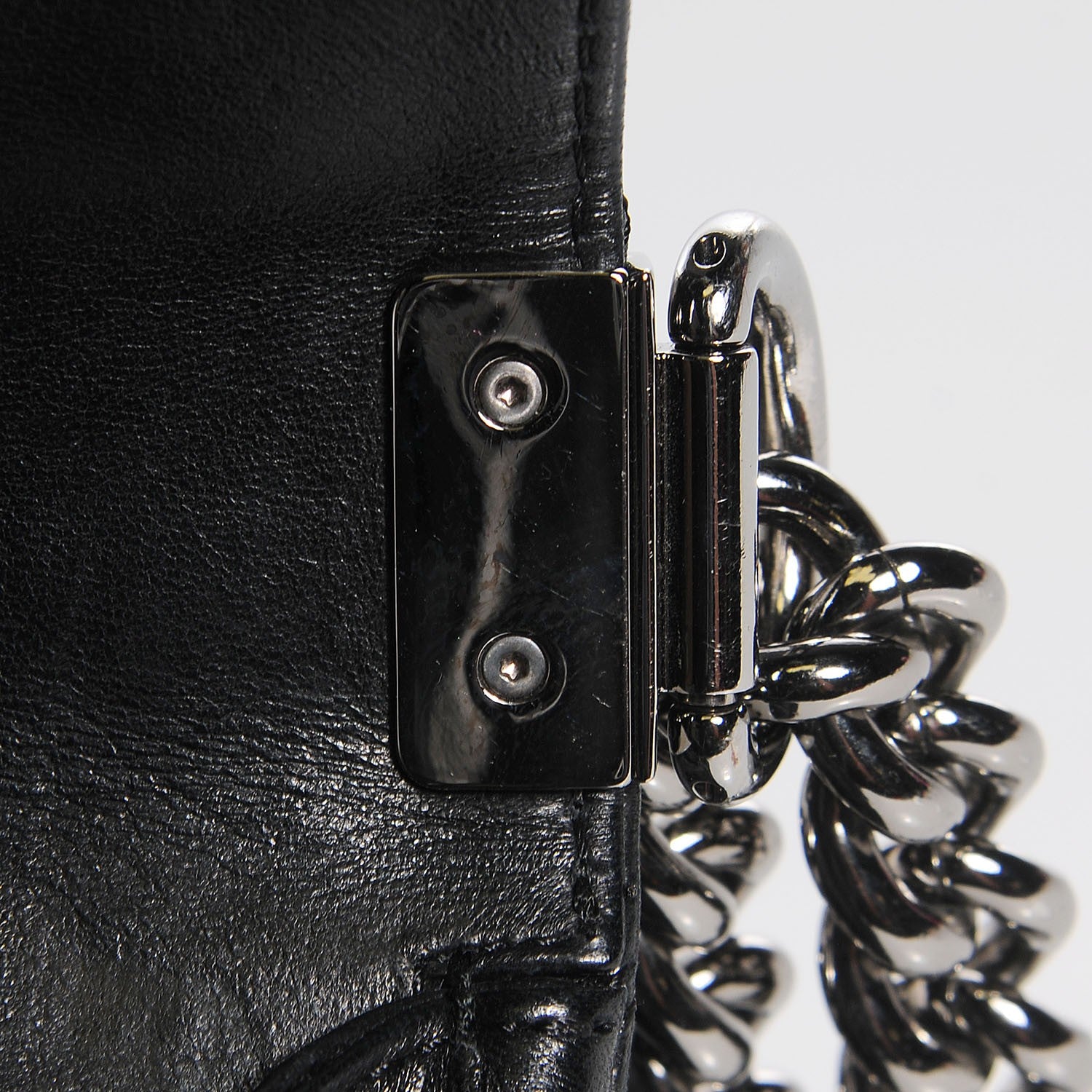 Chanel Lambskin Quilted Soft Boy Flap Black 9 of 9