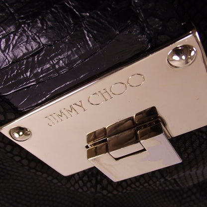 Jimmy Choo Snakeskin Rahmyn Black 10 of 10