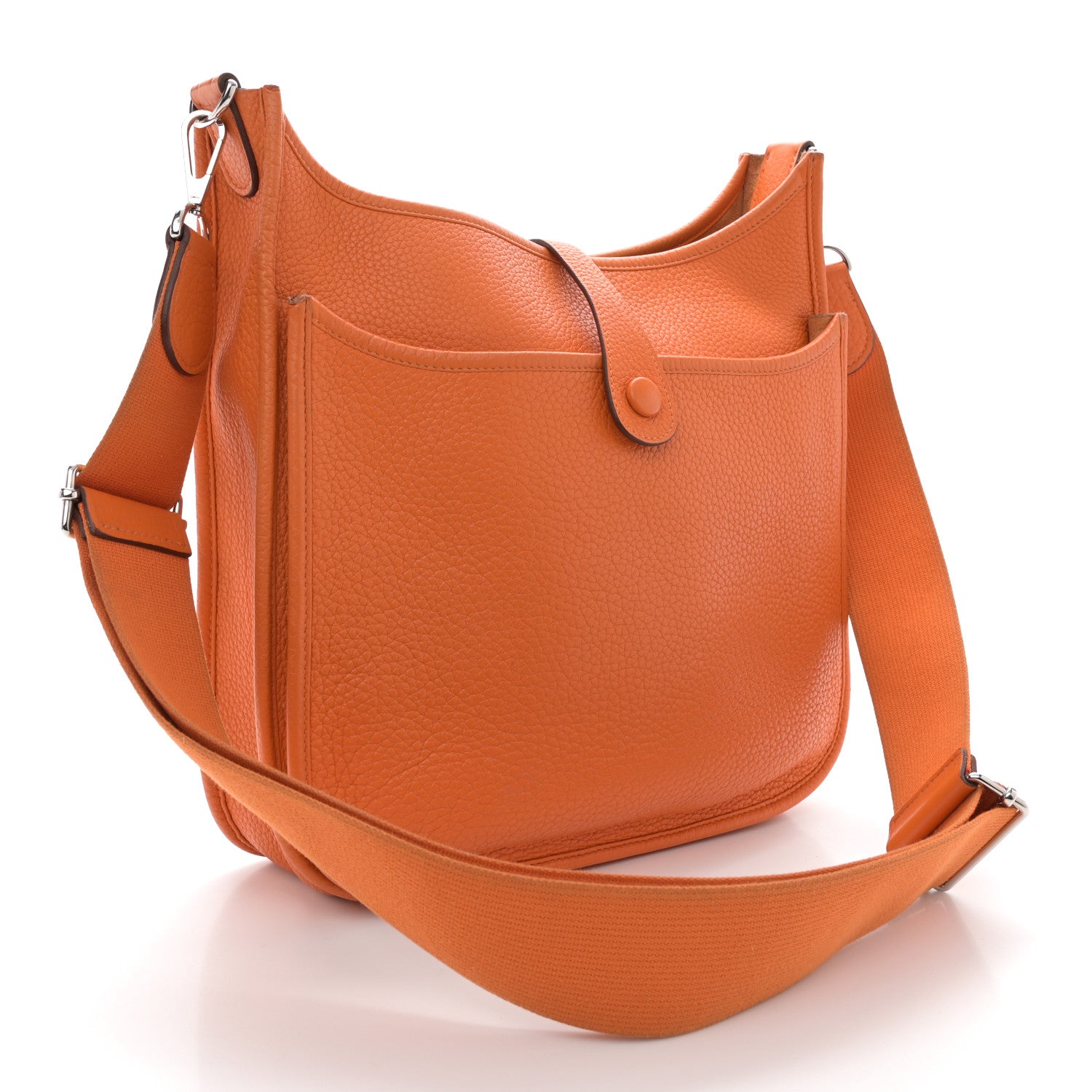 Hermes Taurillon Clemence Evelyne III PM Orange 3 of 15