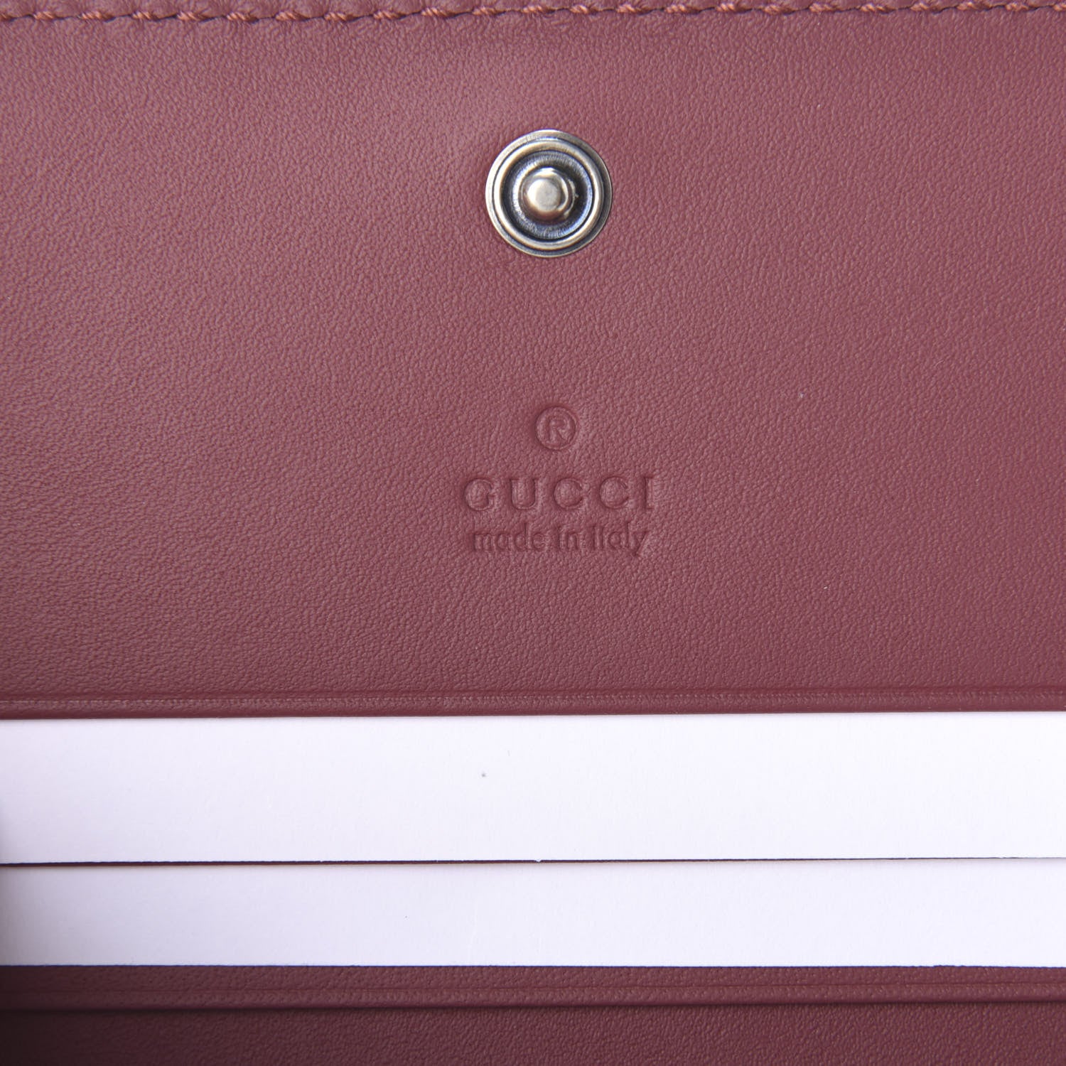 Gucci GG Supreme Monogram Blooms Card Case Beige Multicolor Dry Rose 6 of 6